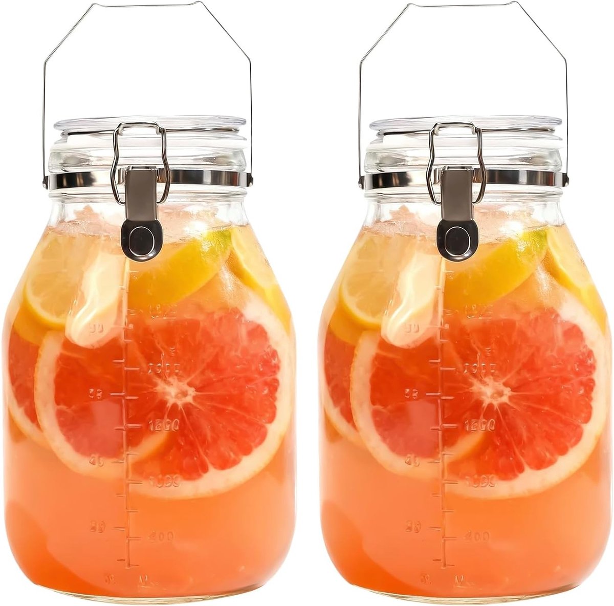 Dichte glazen opbergdoos met kliksluiting voor veilig bewaren van voedsel en accessoires