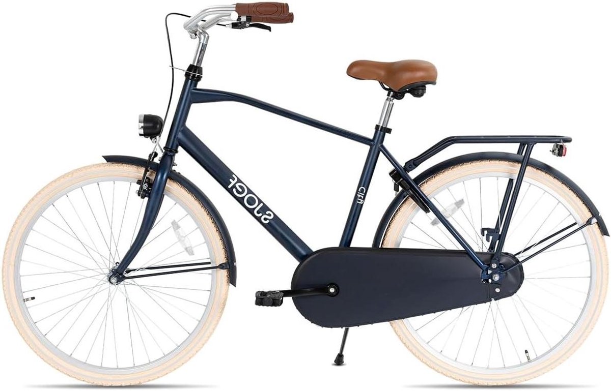 Jongensfiets - Stadsfiets Kinderfiets - Dagelijks Gebruik - Verstelbaar Zadel Stuur - 26 inch - Mat Blauw