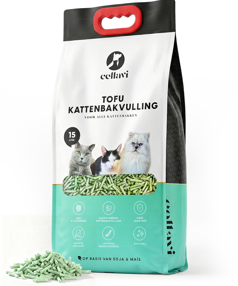 Cellavi Tofu 15L kattenbakvulling