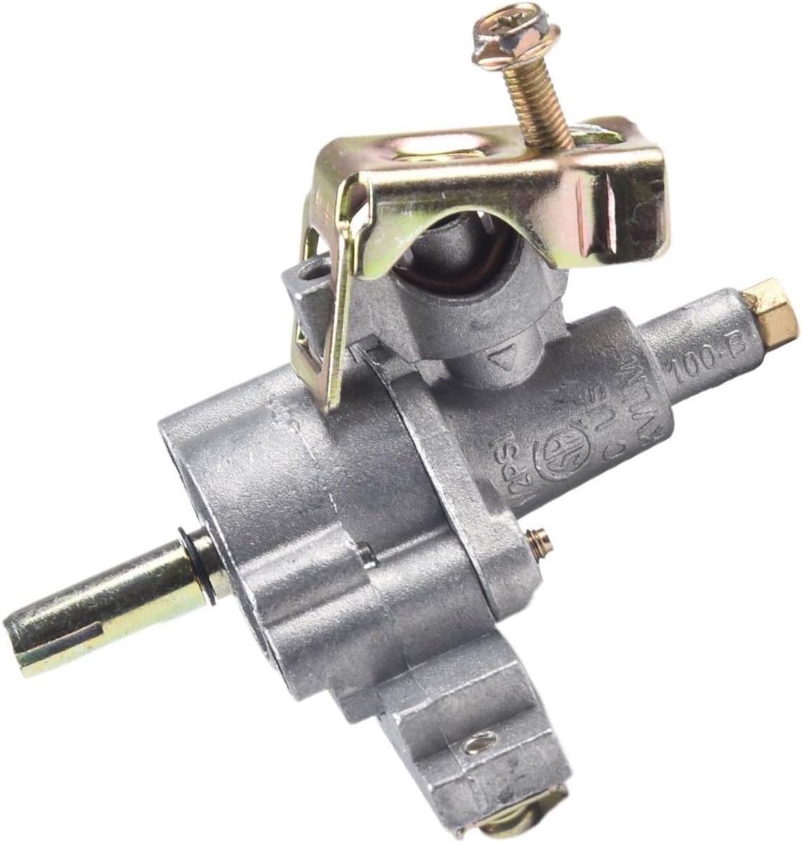 Bakplaat Burner Valve - Vervangingsdeel Grill - Buiten Koken - Nauwkeurige Vlamregeling - 9 x 8 x 5 cm - Zilverkleurig