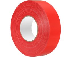 Ruban de Terrain de Pickleball - Kit de Marquage - Marquer un Terrain de Sport - Matériau Résistant aux Intempéries - 5 cm x 92 m - Rouge