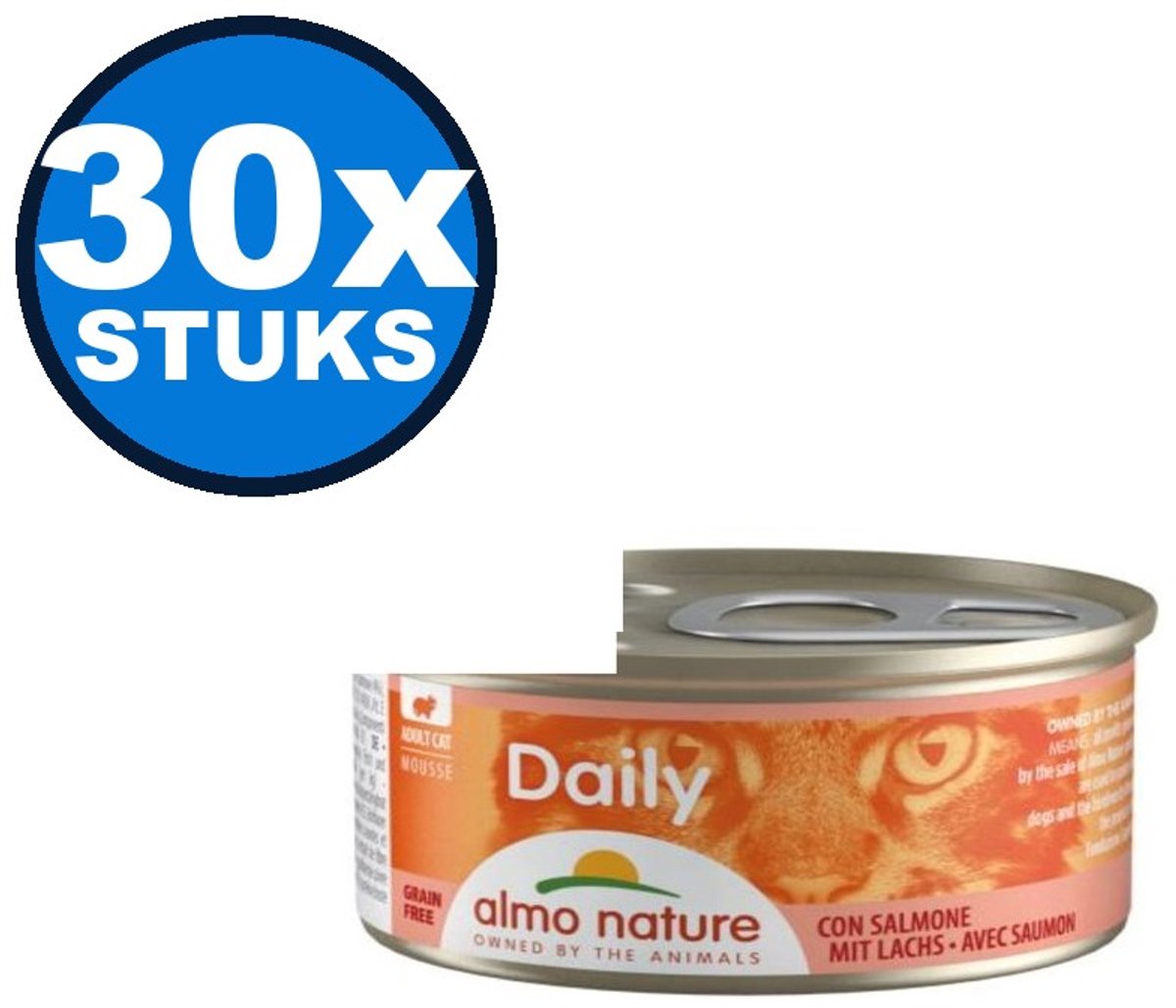 Almo Nature Almo Nature Daily Mousse - Zalm - Kattenvoer Natvoer - 85g