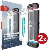 2-Pack Rosso Screenprotector Geschikt voor Nintendo Switch 2 - 9H Tempered Glass - Beschermglas - Glasplaatje - Case Friendly - Met Installatietray - Eenvoudige montage
