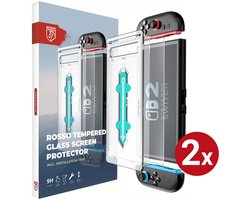2-Pack Rosso Screenprotector Geschikt voor Nintendo Switch 2 - 9H Tempered Glass - Beschermglas - Glasplaatje - Case Friendly - Met Installatietray - Eenvoudige montage