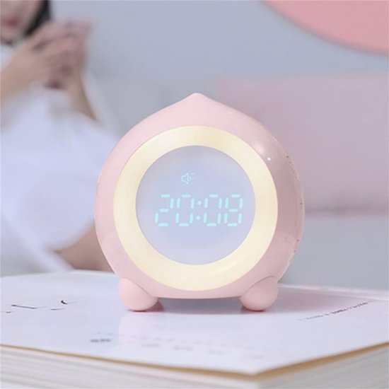 Nachtlamp Wekker - Slaaptraining Klok - Kinderen Leren Slapen - Zonsopgang Simulator - 300.00 Gram - Meerkleurig — afbeelding 2