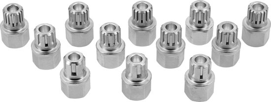 Professionele Velgenslot Demontageset voor VAG (Audi, VW, Seat, Skoda) - 12-delig - Premium CrMo Staal - Slagvaste 1/2" Doppenset — afbeelding 3