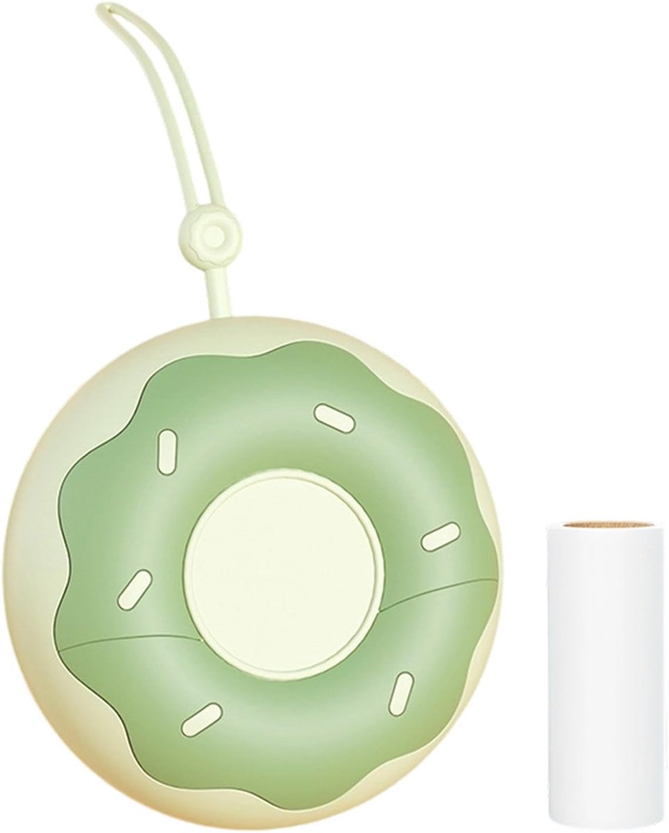 Pluisroller Kleding - Reinigingsroller Haar - Huisdierhaar Verwijderen - Geoptimaliseerde Hechting - 9 x 9 cm - Groen