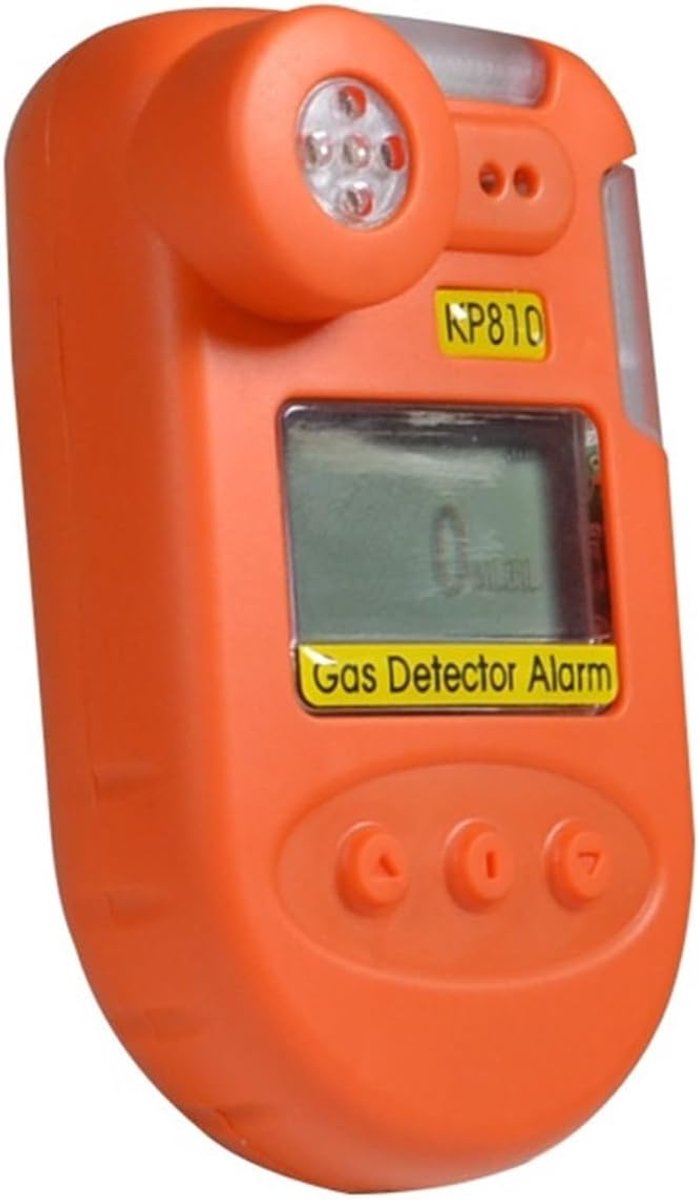 Draagbare Gasdetector - Luchtkwaliteit Monitor - Veilige Werkomgeving - Oplaadbare Batterij - 100x58x30mm - Oranje