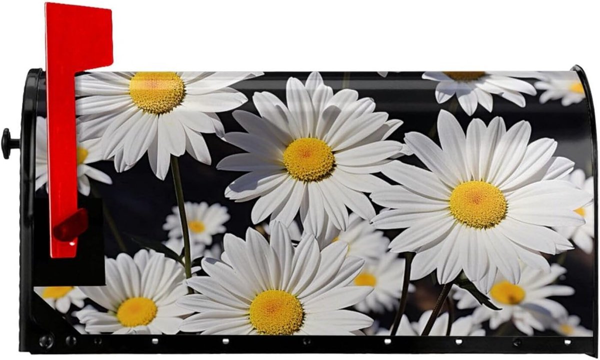 Brievenbus Cover - Posthoes Magnetisch - Buiten Decoratie - Waterdicht Oxford Doek - 21x18 Inch - Wit