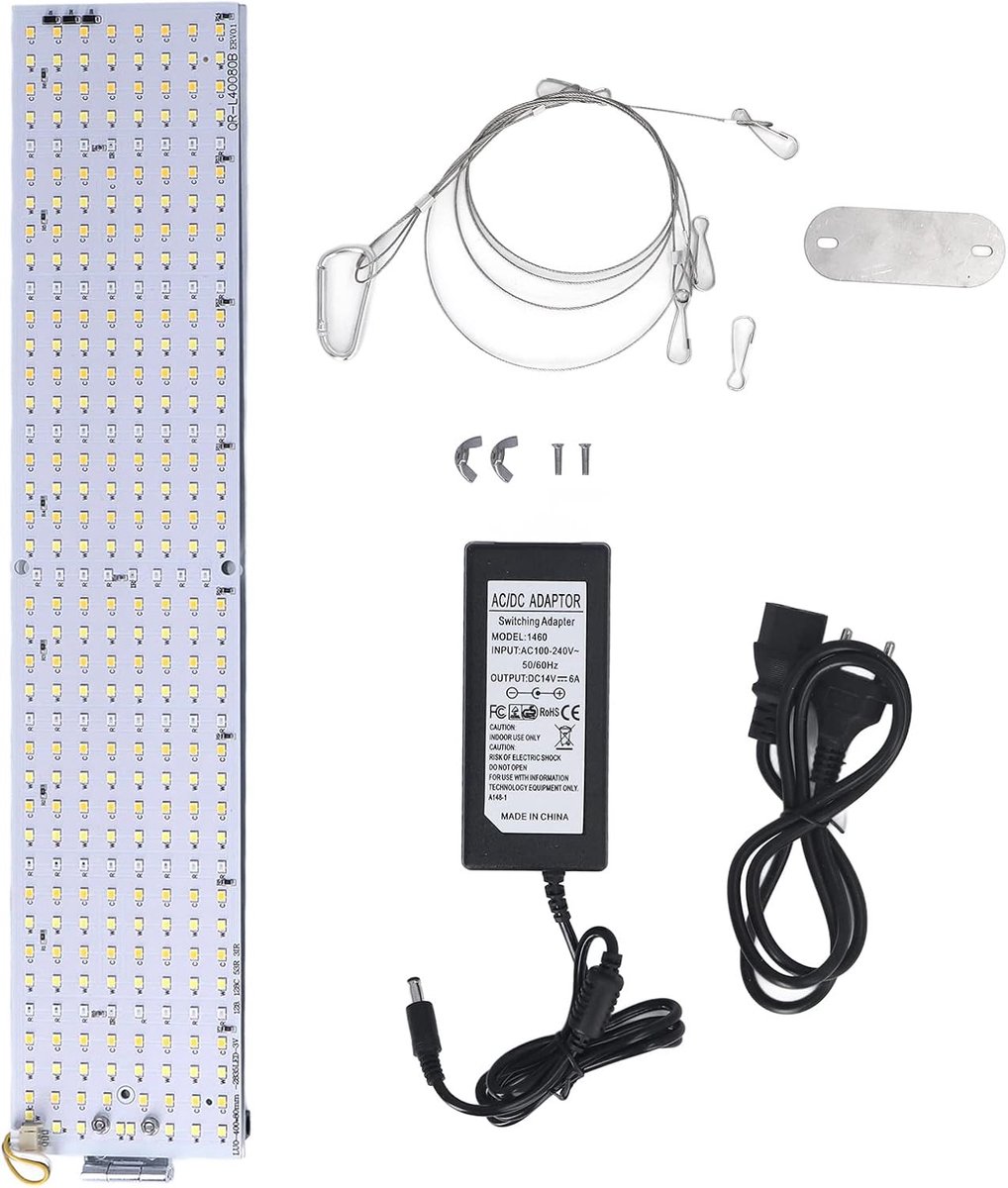 Groeilamp Planten - Kweeklamp LED - Binnen Planten Kweken - Volledig Spectrum Licht - 180° Opvouwbaar - Zilver