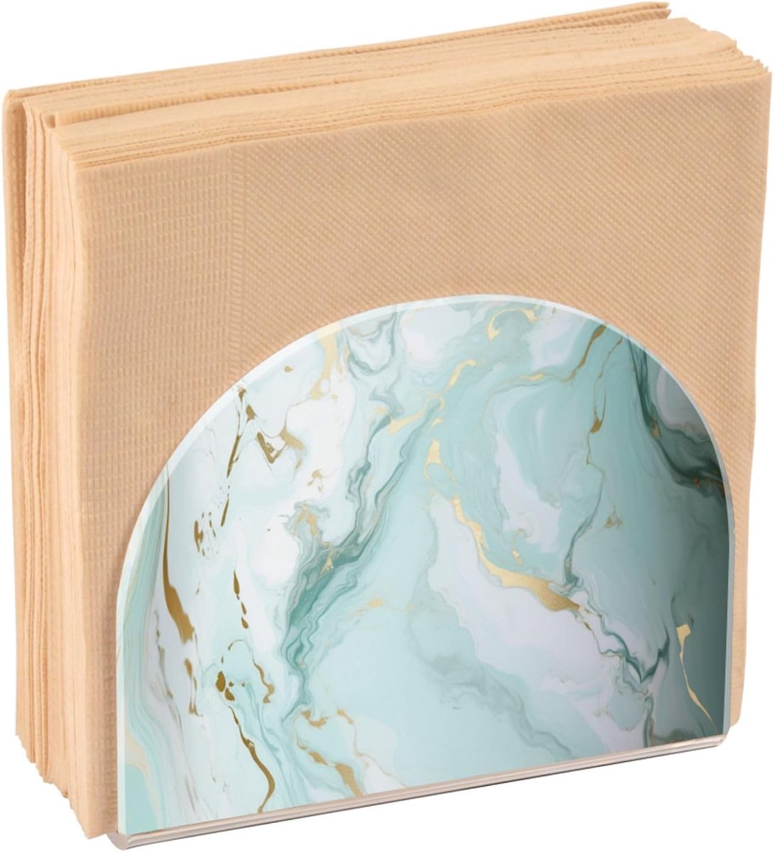 Servethouder Acryl - Keukenpapier Dispenser - Eettafel Decoratie - U-vormig Design - 105 x