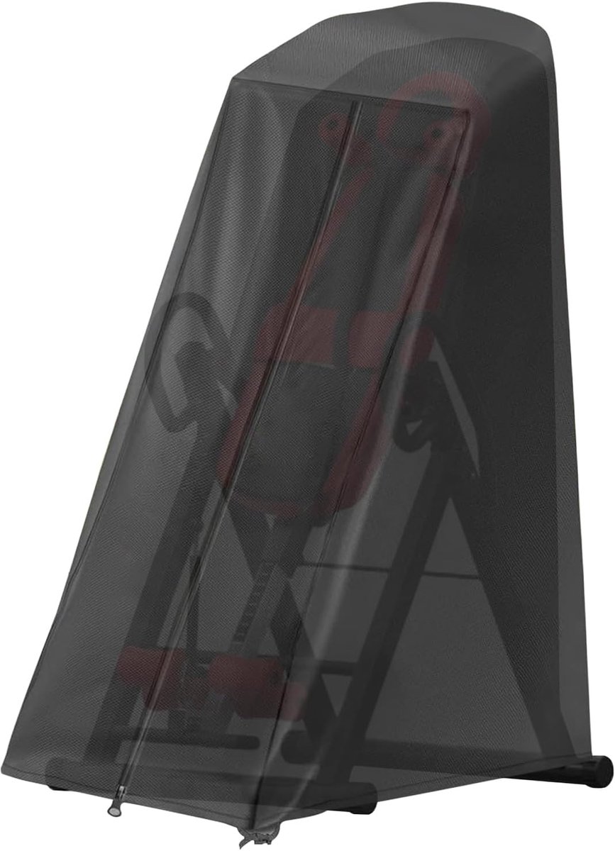 Machineafdekking Fitnessapparaten - Beschermhoes Roeiapparaat - Apparatuur Beschermen - Waterdicht Ritssysteem - 119 x 72 x 160 cm - Zwart