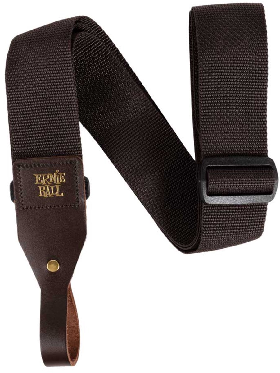 Ernie Ball 5366 Polypro Gitaarband voor Akoestische Gitaar Bruin