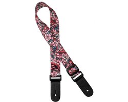 Gaucho GSTU80LI Ukulele Draagriem Lila Bloemen