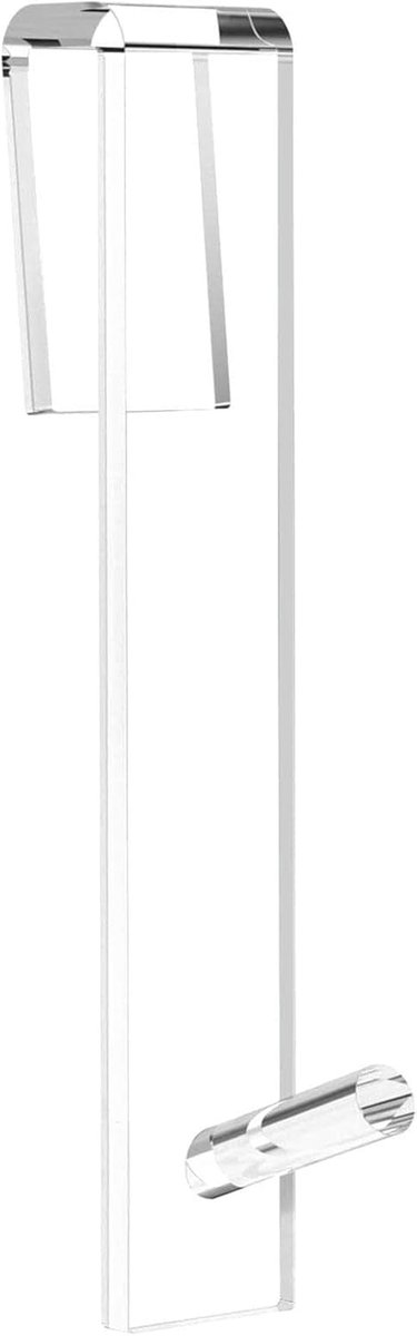 Douchedeurhaak - Badkamerhaak - Handdoeken Ophangen - Krimpontwerp - 40 x 190 mm - Transpa