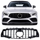 Grille Geschikt voor Mercedes CLA W118 – Glanzend Zwart - Zonder Uitsparing voor 360° Frontcamera