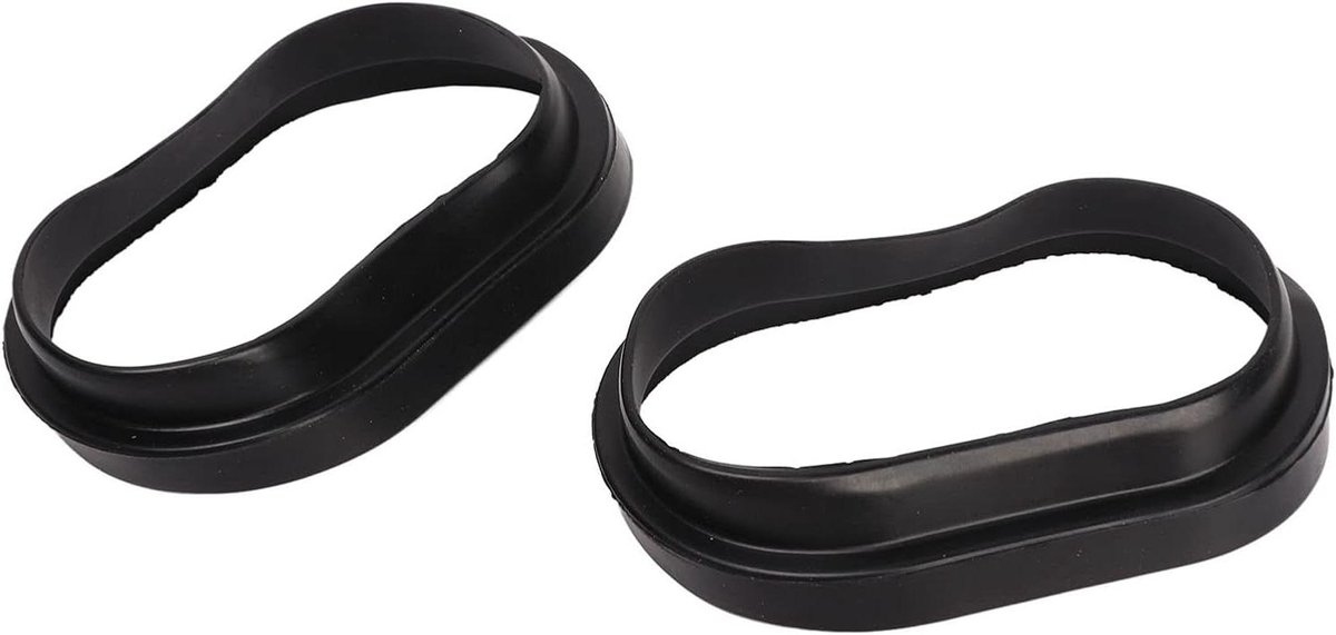 Luchtinlaatkanaal Rubber - Inlaat Pijp Seal - Motor Onderhoud - Hoge Elasticiteit - 2 Stuks - Zwart