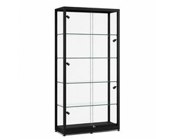 Helioz vitrine Trendline Highlight 1000 RVZ met railverlichting - zwart