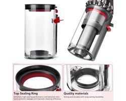 PromoHome Stofreservoir vervanging voor Dyson V10 SV12 SV13 SV27 – Transparant stofbakje