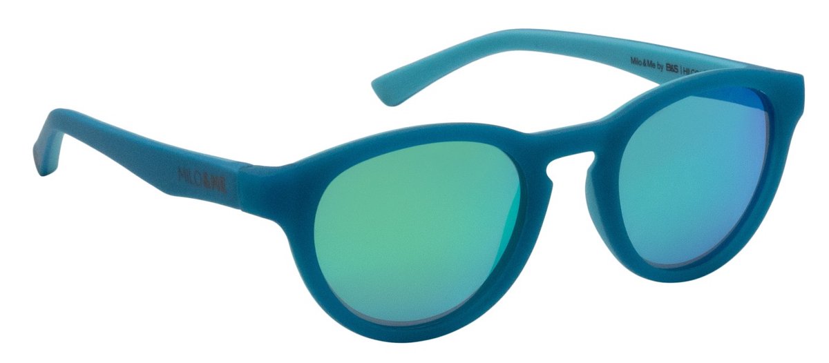 Milo & Me zonnebril Chris | 6-9 jaar | turquoise/licht turquoise