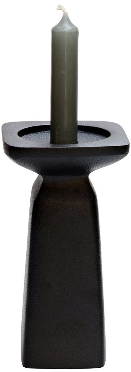 Vase The World Kandelaar Calama | Medium | Zwart | L10 x H10 x H18 cm