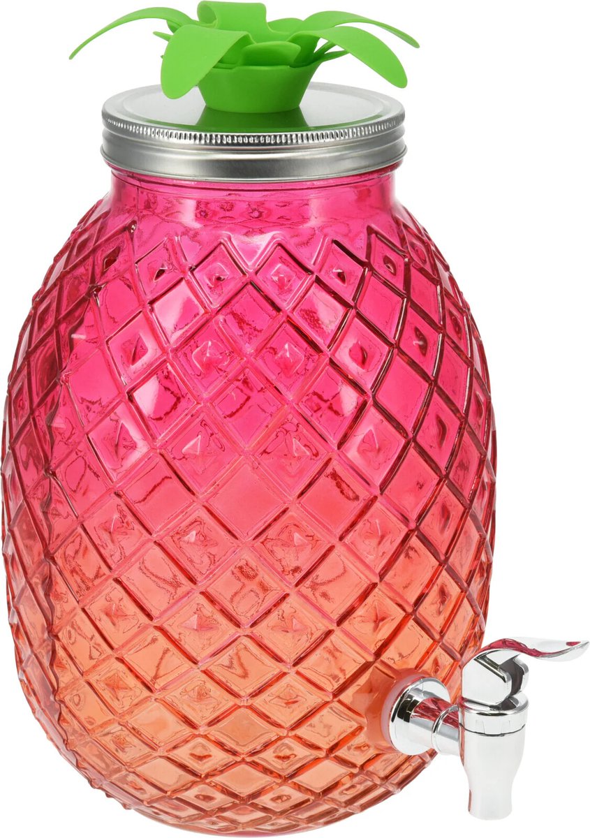 Cookinglife Drankdispenser Ananas - Rood 4.5 Liter