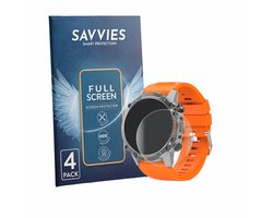 Savvies - Screenprotector voor WalkerFit M6 Ultra 1.43" - Folie Beschermfolie transparant volledig dekking 4 Stuks