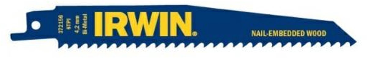 Irwin 156R Serie - Reciprozaagblad - Bimetalen Constructie - Naadloze Techniek - Speciale Mate