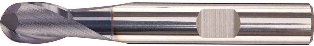 VHM Radiusfrees - Kogelkop frees Freesbit - Metaalbewerking - AlTiN+ Coating - Ø16 mm - Zilverkleurig