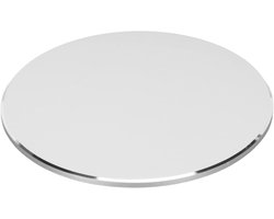 Luidsprekerstandaard - HomePod Mini Houder - Geluid Verbeteren - Antislip Trillingsabsorptie - 14.2 cm Diameter - Zilver