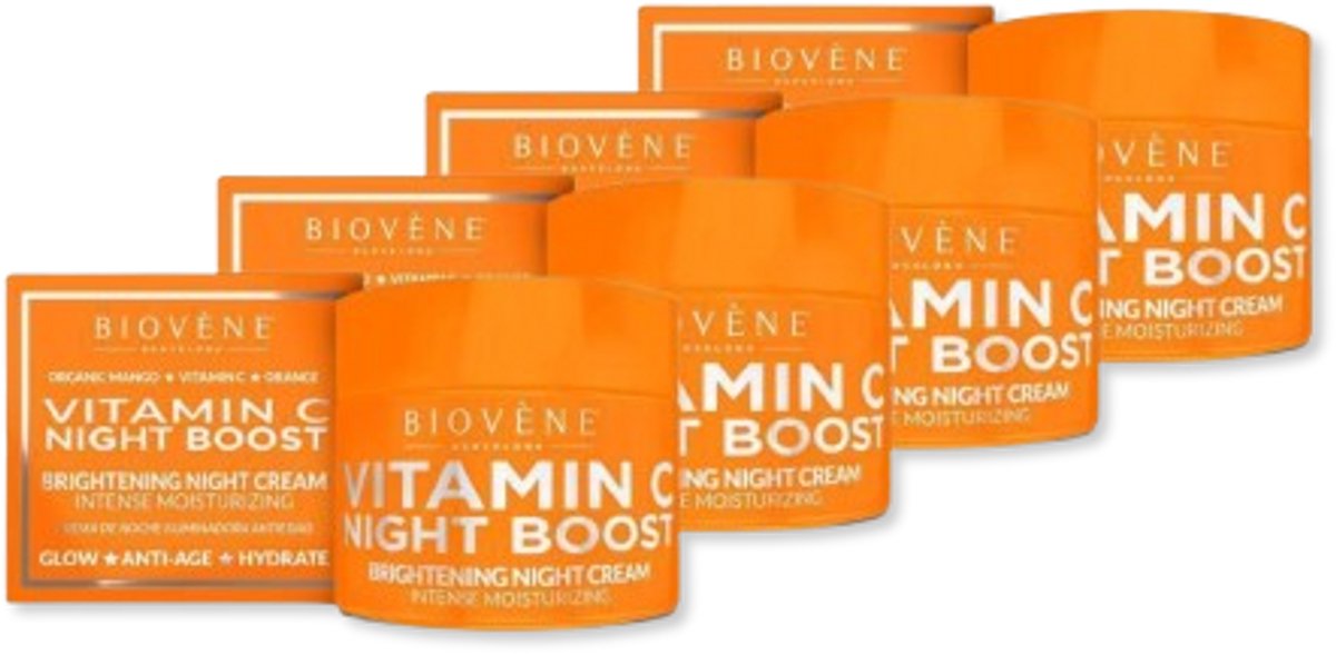 Biovene Nachtcreme Vitamin C 4 pak Voordeel