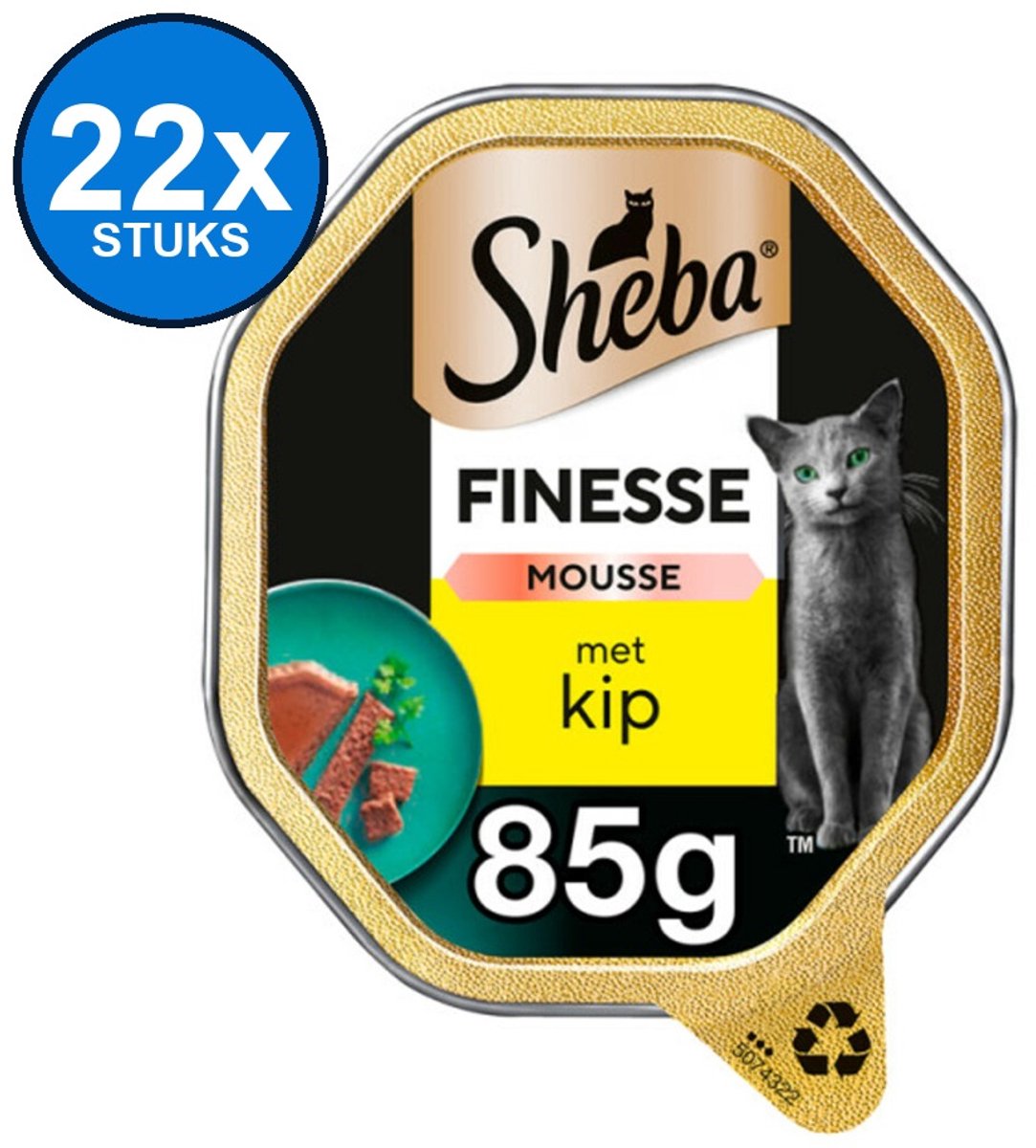 Sheba Sheba Finesse - Mousse Kip - Kattenvoer Natvoer - 85g