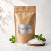 Menthol Kristallen 100g – Sauna & Aromatherapie – 100% Puur Natuurlijk – Verfrissend & Verkoelend