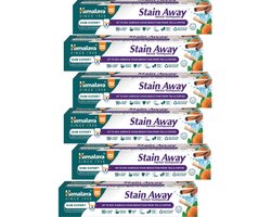 Himalaya Herbals Stain Away Rokers Tandpasta - 6 x 75ml - Tandpasta Whitening - Tandpasta Zonder Fluoride - Tandpasta - Toothpaste