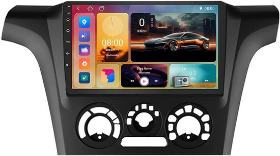 Auto Stereo - Navigatie Systeem - Veilige Rit - Android CarPlay Functie - 9 Inch Scherm - Zwart