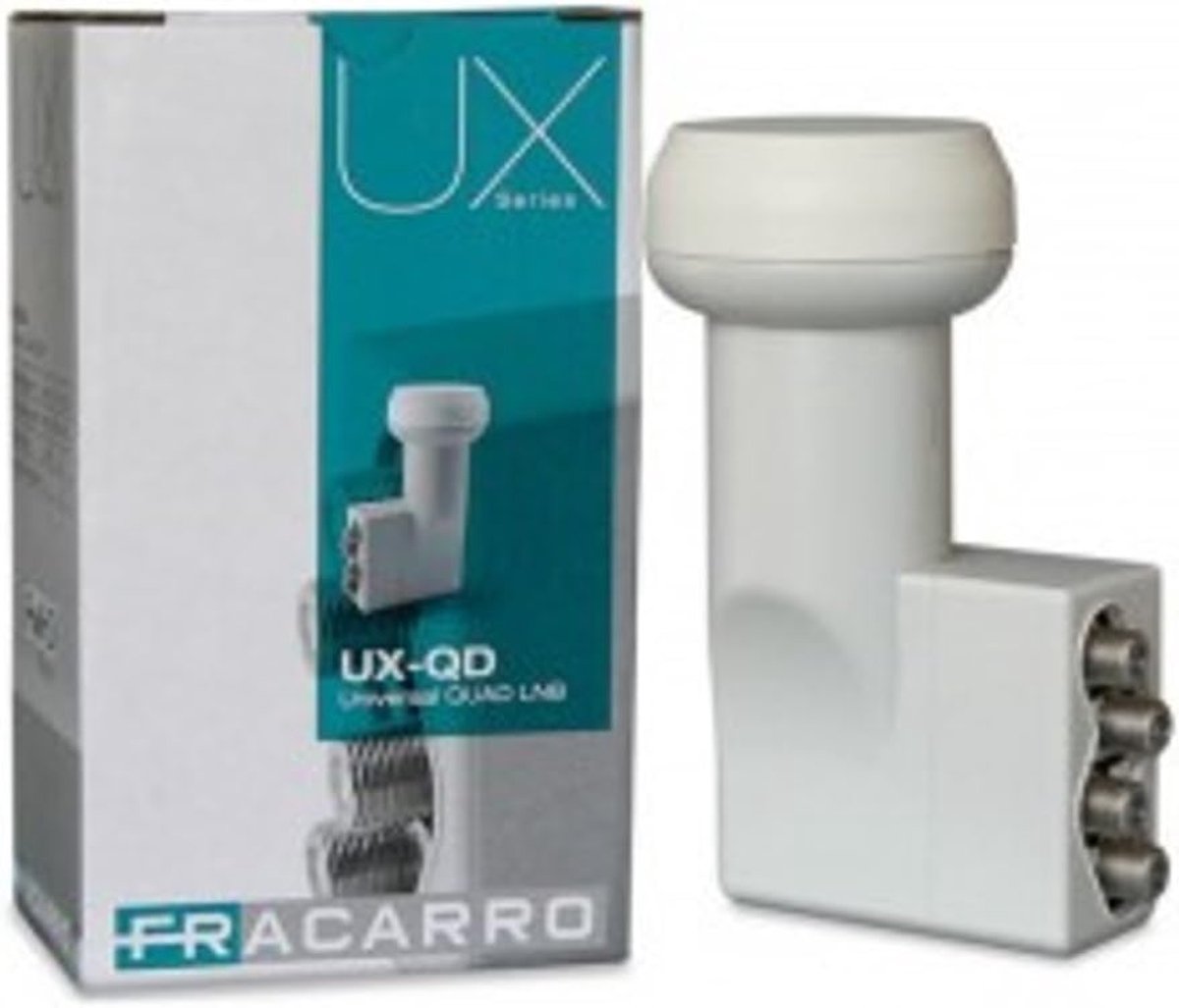 Quad LNB - Satelliet Ontvanger - Televisie Kijken - LTE 4G Afscherming - 6 x 9 x 12 cm - Wit