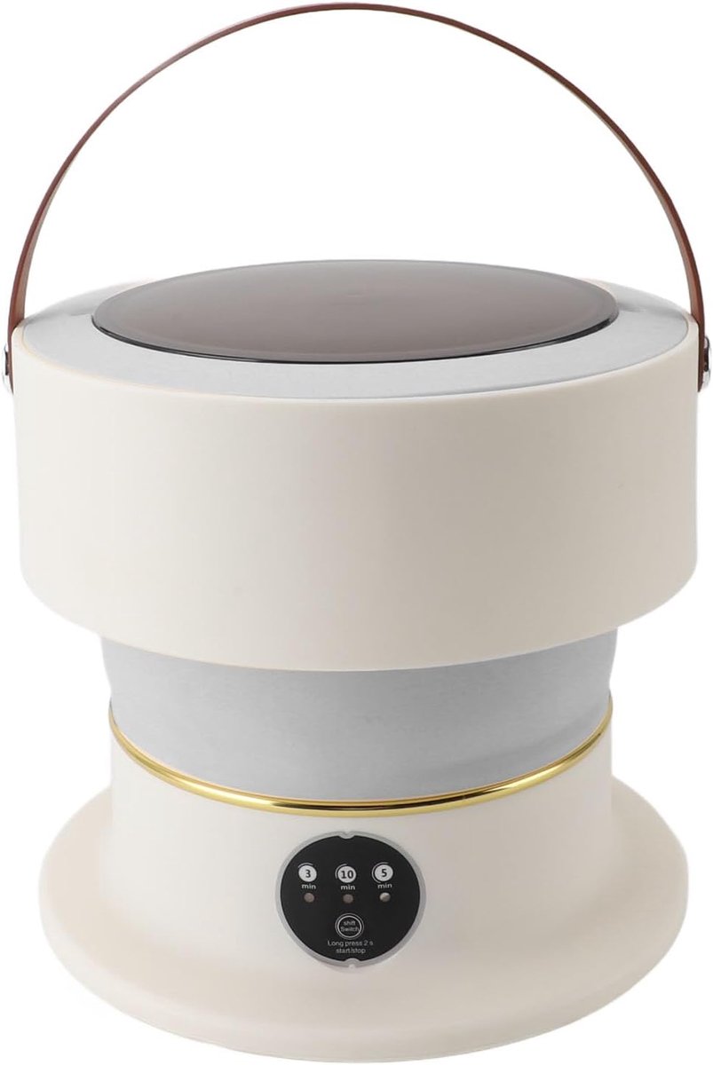 Opvouwbare Mini Wasmachine Compacte Washer Dryer Kleine Wasjes Geïntegreerde Was & Droog 8 Liter Capaciteit Wit