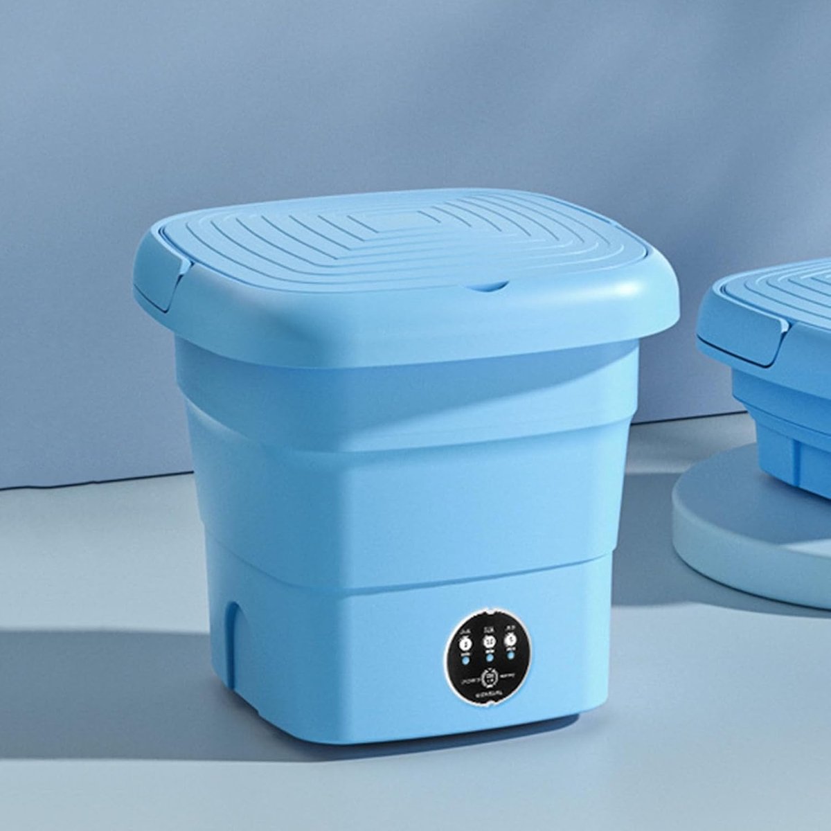 Opvouwbare Wasmachine Mini Wasserette Kleine Wasjes Semi-Automatisch 4.5L Capaciteit Blauw