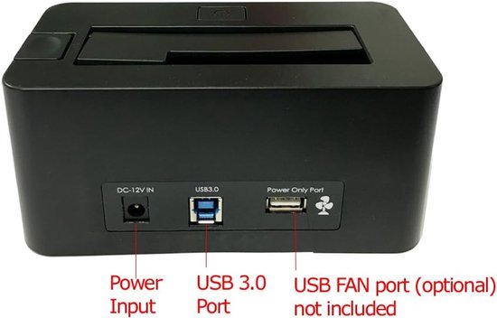 Harde Schijf Dock - Externe Opslag - Data Overzetten - Hoge Overdrachtssnelheid - 5TB Capaciteit - Zwart — afbeelding 5