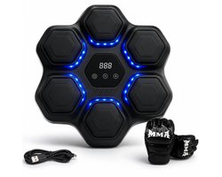 Veora Boxing Machine 2026 – Inclusief Bokshandschoenen – Music Boxing Machine met Bluetooth – 9 Trainingsstanden – LED-licht – Bokszak – Boksbal – Voor Volwassenen & Kinderen – Stille Schokdemping