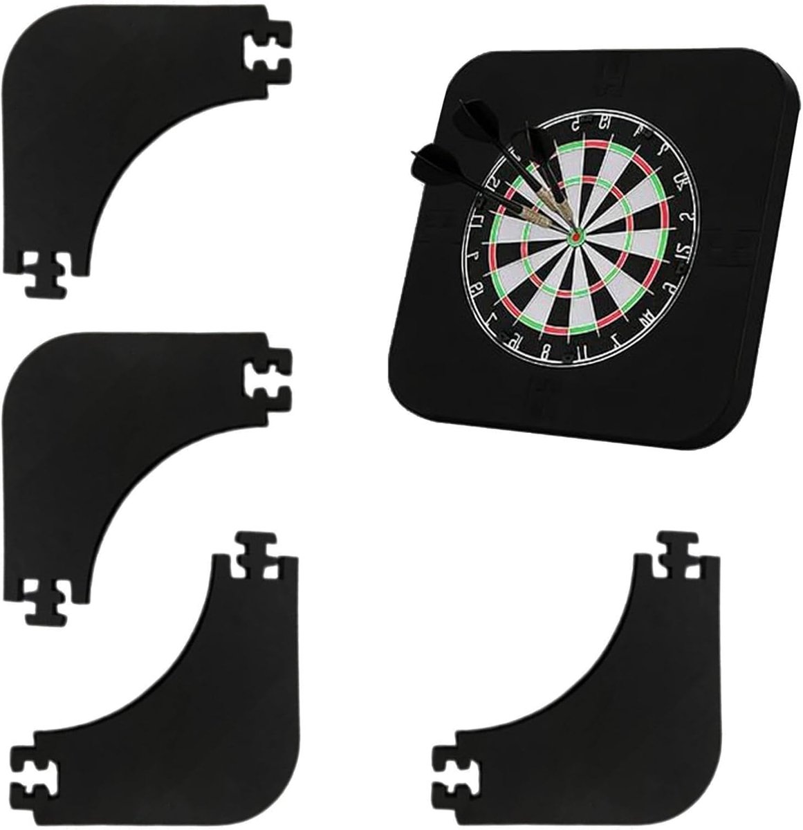 Dartbord Surround Ring - Muurbeveiliging Dartbord - Bescherming Muren - Verdikte Demping - 45 cm Binnendiameter - Zwart
