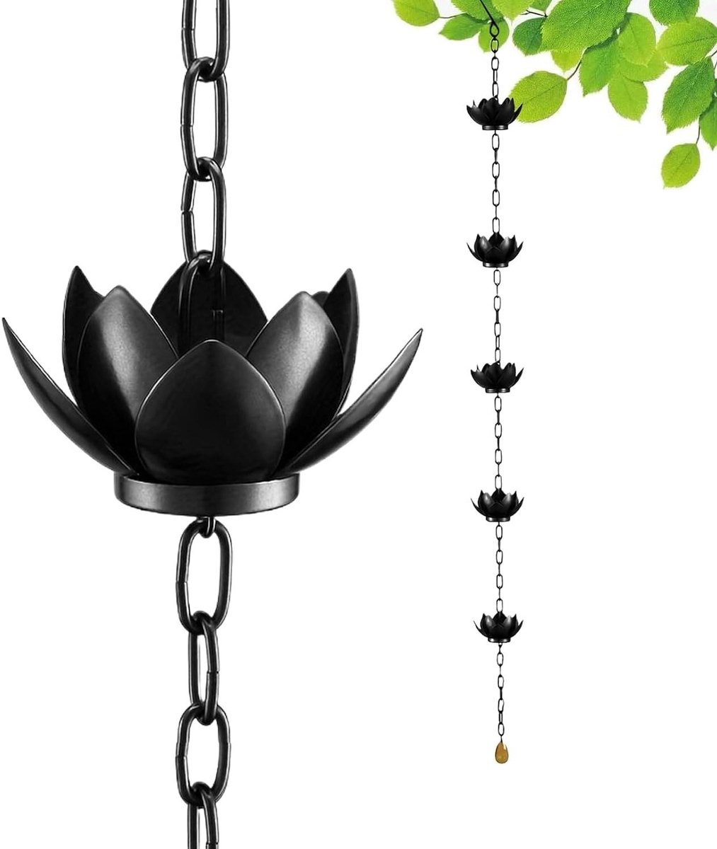 Regenketting - Waterafvoer Ketting - Tuin Decoratie - Sierlijke Waterloop - 30 cm - Metaal
