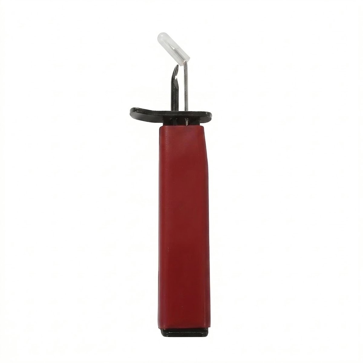 Rood kralen knoop gereedschap met metalen haak en naald punt – handtool voor sieraden maken en kralen knopen – compact handvat ontwerp voor precisiewerk