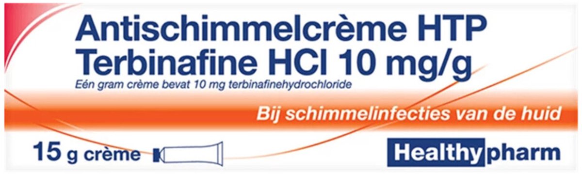 Healthypharm Antischimmelcrème HTP Terbinafine HCl 10mg/g Crème - 1 x 15 gr