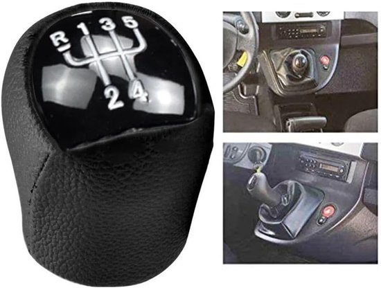 Versnellingspook - Schakelpook - Auto Interieur - 5 Versnellingen Schema - 15 x 10 cm - Wit — afbeelding 3