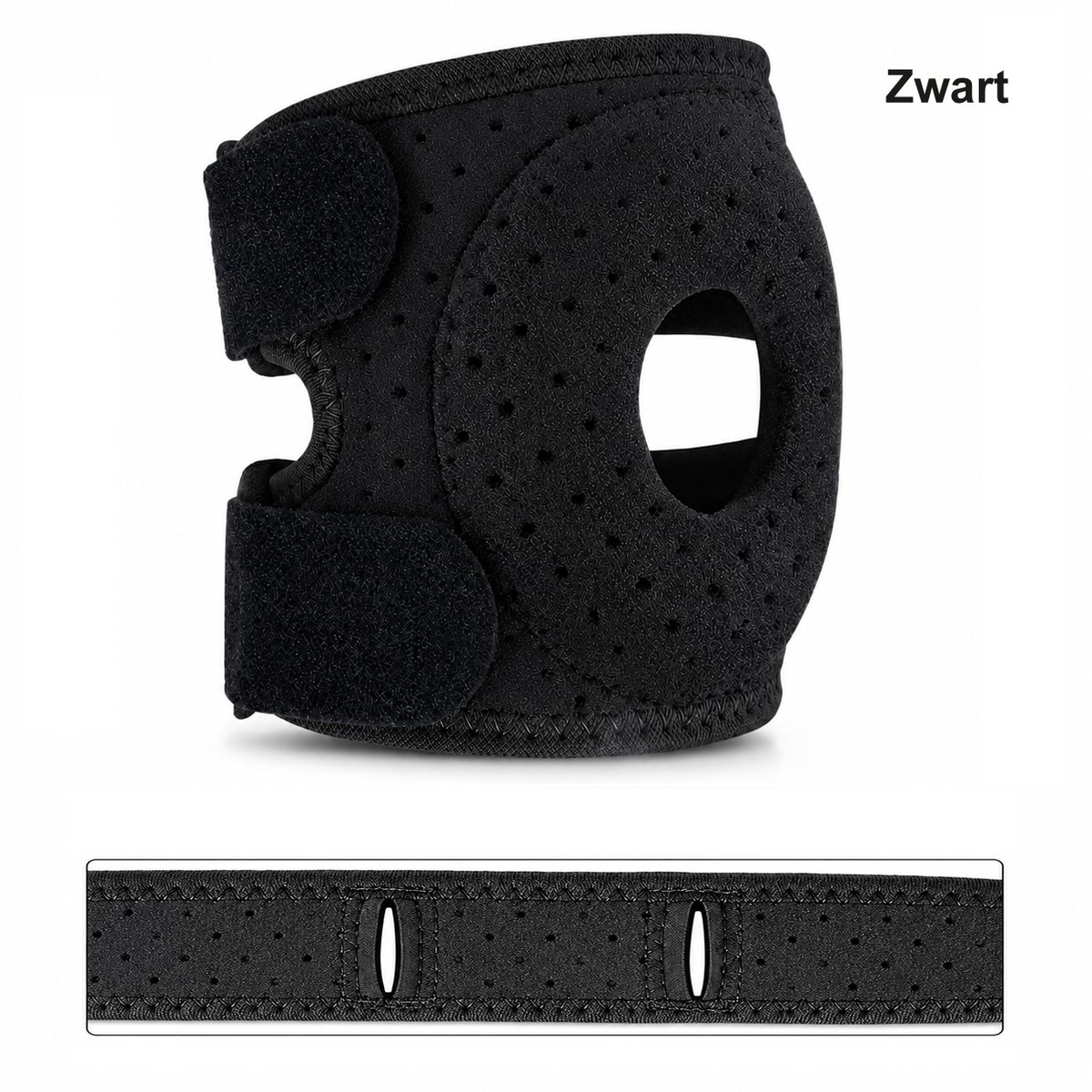 Verstelbare Elleboog Brace – Tennisarm Brace – Elleboog Bandage – Compressie Sport Elleboogsteun – One Size – Zwart