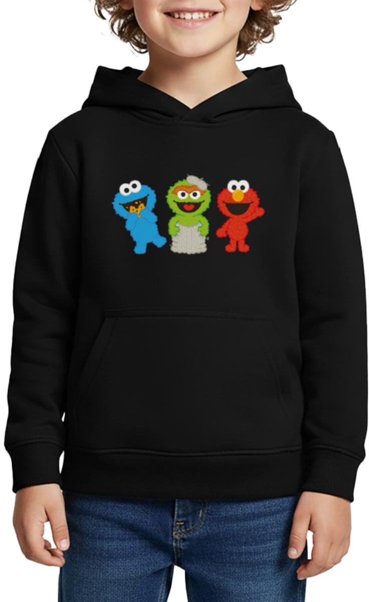 Sesamstraat Baby Koekiemonster Oscar & Elmo Premium Hoodie Kinderen