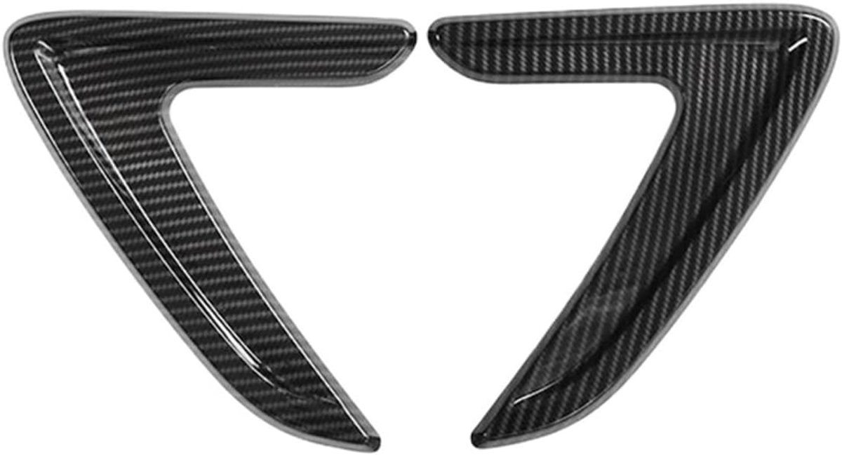 Ventilatieroosters Zijvleugel Grill Auto Exterieur Duurzaam ABS Plastic 210x155mm Koolstofvezel