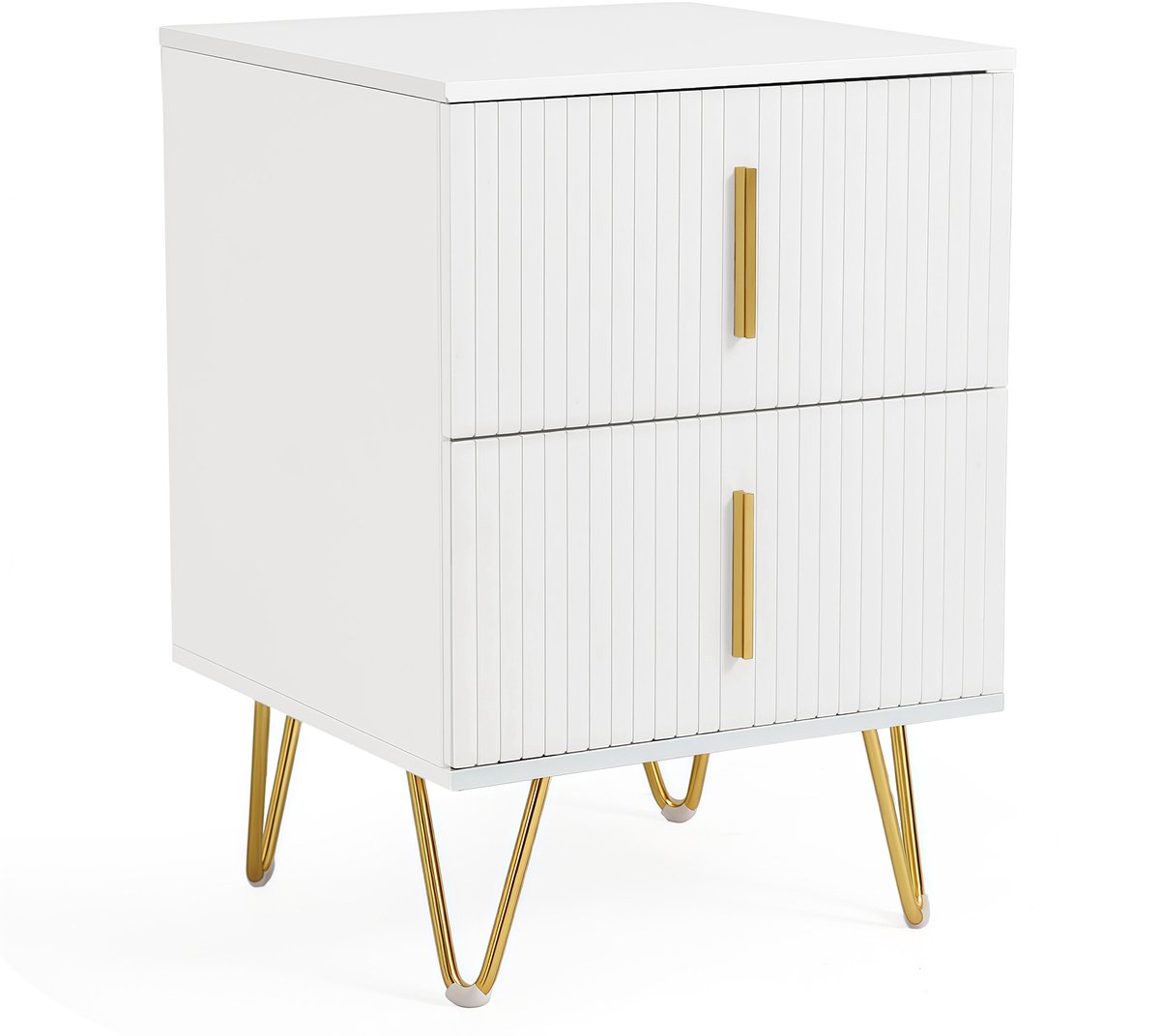Nachtkastje met Lade – Modern Bedtafeltje van Hout, Compact en Functioneel Opbergkastje voor Slaapkamer
