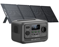 BLUETTI Elite 30 V2 600W – 288Wh – Portable Powerstation – met 200W Zonnepanelen PV200 – 230V Draagbare Accu – Backup stroomuitval – Camping – Outdoor